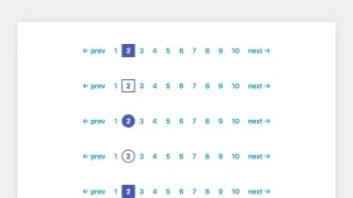 纯CSS3蓝色分页样式代码 纯CSS3蓝色分页样式代码