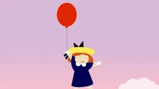 纯css3绘制人物气球白云特效 纯css3绘制人物气球白云特效