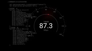 CSS3带宽测速仪表盘特效