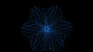 Canvas蓝色线条六角形动画特效 Canvas蓝色线条六角形动画特效