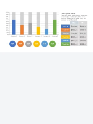 柱状图数据分析PPT图表
