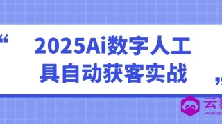 2025Ai数字人工具自动获客实战 2025Ai数字人工具自动获客实战