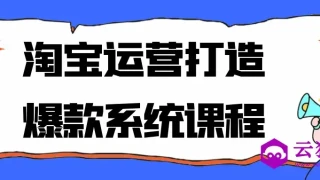 淘宝运营打造爆款系统课程 淘宝运营打造爆款系统课程
