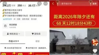 抖音+视频号春节倒计时玩法 抖音+视频号春节倒计时玩法
