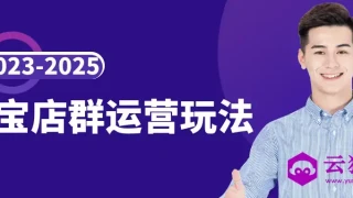 2023-2025淘宝店群运营玩法 2023-2025淘宝店群运营玩法