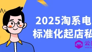 2025淘系电商标准化起店私教 2025淘系电商标准化起店私教