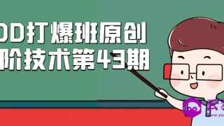 PDD打爆班原创高阶技术第43期