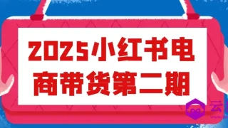 2025小红书电商带货第二期 2025小红书电商带货第二期