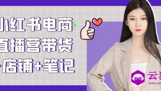 小红书电商直播营带货+店铺+笔记 小红书电商直播营带货+店铺+笔记