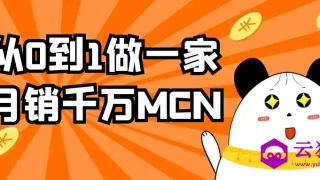 从0到1做一家月销千万MCN