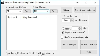 自动键盘按压 Autosofted Auto Keyboard Presser v1.9 自动键盘按压 Autosofted Auto Keyboard Presser v1.9